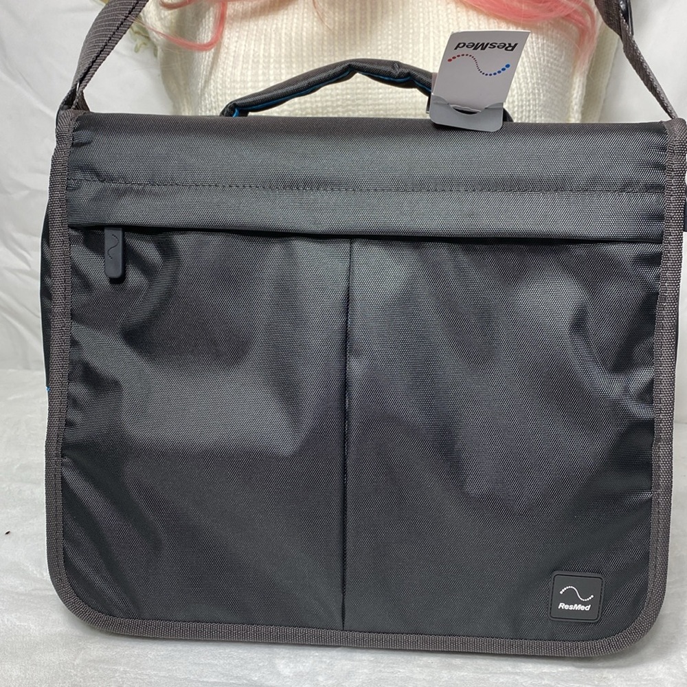ResMed Black Messenger Bag with Sleek Minimalist Design